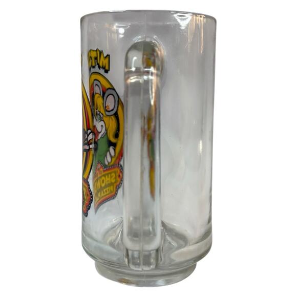 VTG 1980s Showbiz Pizza Place MITZI Character Glass Pilsner Mug Drinkware 12 OZ - Picture 7 of 15